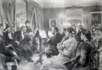 The Quartet or The Musical Evening at the House of Amaury Duval by Leon Augustin Lhermitte