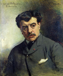 Portrait of Alexander Falguiere 1887 by Leon Joseph Florentin Bonnat