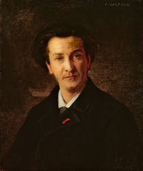 Portrait of Francois Coppee by Jules Emmanuel Valadon