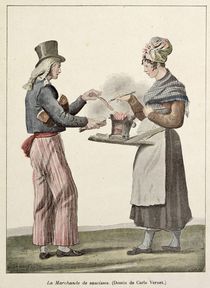 The Sausage Seller von Antoine Charles Horace Vernet