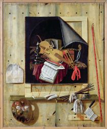 Trompe l'Oeil Still Life, 1665 by Cornelis Norbertus Gysbrechts