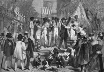 A Slave Auction in Richmond von Edmond Morin