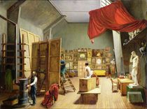 Interior of the Studio of Abel de Pujol 1836 by Adrienne-Marie Grandpierre-Deverzy