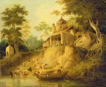 The Banks of the Ganges, c.1820-30 von William Daniell