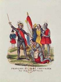 Francois I King of France and Pierre du Terrail Chevalier Bayard by French School