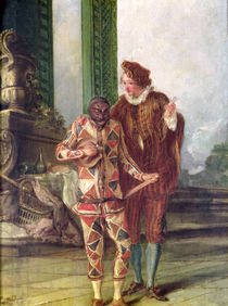Scene from the Commedia dell'Arte by French School