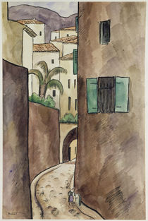 Mediterranean Street and Houses by Louis Robert Antral