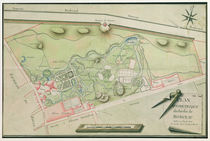 Plan of the Parc Monceau, 1803 von Lauly
