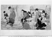 Making prints von Kitagawa Utamaro