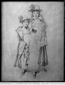 The Montagu Sisters in Rome von Jean Auguste Dominique Ingres