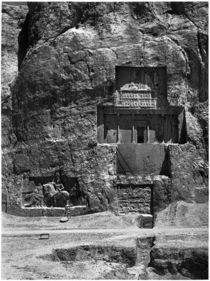 The rock-cut tomb of Artaxerxes I by Achaemenid