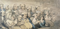 An Audience at Drury Lane Theatre by Thomas Rowlandson