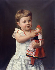 The Artist's Granddaughter by Friederich Wilhelm Graupenstein