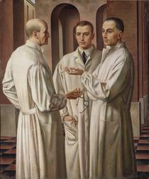 Three Surgeons, 1926 by Ubaldo Oppi