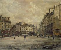 Place Maubert, Paris, 1888 by Emmanuel Lansyer