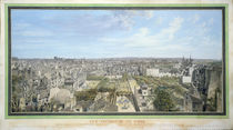 Panoramic View of Paris Towards the North von Louis-Nicolas de Lespinasse