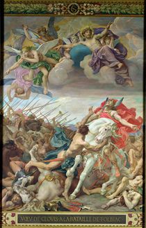 The Vow of Clovis at the Battle of Tolbiac in 506 by Joseph Paul Blanc