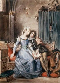 Paolo Malatesta and Francesca da Rimini von Ferdinand Victor Eugene Delacroix