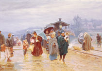 The Train has arrived, 1894 by Nikolaj Alekseevich Kasatkin