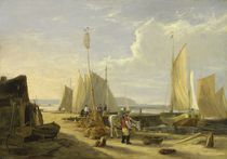 A Harbour Scene in the Isle of Wight von George Vincent