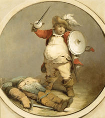 Falstaff with the Body of Hotspur von Philip James de Loutherbourg