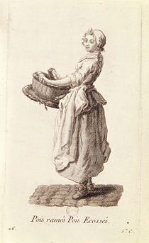 The Pea Seller, from 'Petits Metiers de Paris' by French School