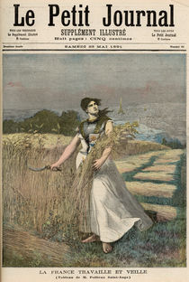 Allegory of France, from 'Le Petit Journal' by Fortune Louis & Meyer, Henri Meaulle