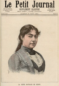 Queen Natalija of Serbia from 'Le Petit Journal' von Fortune Louis & Meyer, Henri Meaulle