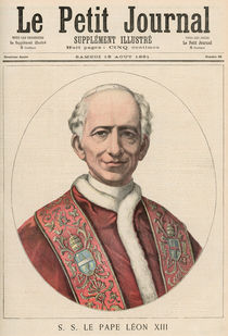 Pope Leo XIII from 'Le Petit Journal' by French School