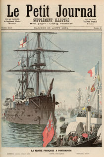 The French Flotilla in Portsmouth von Fortune Louis Meaulle