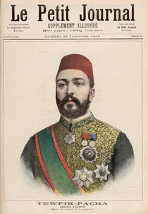 Twefik Pasha Khedive of Egypt by French School