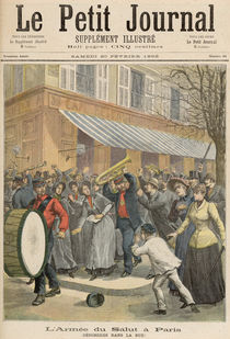 Uprising against a Salvation Army Procession in Paris von French School