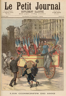 The Conscripts of 1892, from 'Le Petit Journal' von Fortune Louis & Meyer, Henri Meaulle