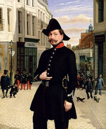 Portrait of a Police Officer in Douai in 1848 by French School