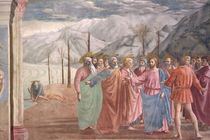 The Tribute Money, from the Brancacci Chapel von Tommaso Masaccio