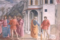 The Tribute Money, from the Brancacci Chapel von Tommaso Masaccio