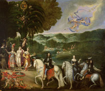 Allegory of the Marriage of Louis XIV in 1631 von Claude Deruet