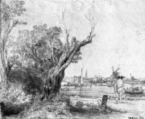 View of Omval, near Amsterdam by Rembrandt Harmenszoon van Rijn
