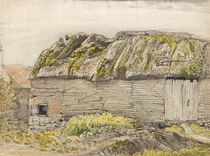 A Barn with a Mossy Roof, Shoreham von Samuel Palmer
