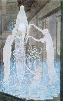Illustration from 'Le Reve' by Emile Zola c.1888 von Carlos Schwabe