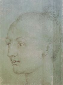 Head of a Young Woman by Albrecht Dürer