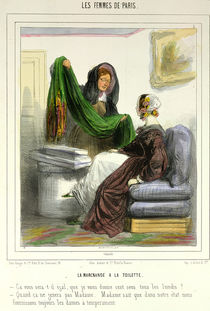 The Cloth Seller, plate 5 from 'Les Femmes de Paris' von Alfred Andre Geniole