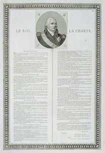 Charter of Louis XVIII 1814 by French School