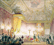 The Chapel of Rest of Louis XVIII at the Tuileries by Jean-Baptiste Isabey