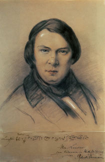 Robert Schumann 1853 von Jean Joseph Bonaventure Laurens