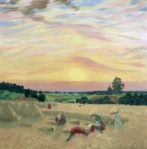 The Harvest, 1914 von Boris Mikhailovich Kustodiev
