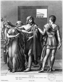 Phaedra, Theseus and Hippolytus by Anne Louis Girodet de Roucy-Trioson