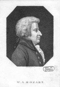 Wolfgang Amadeus Mozart by Friedrich Wilhelm Bollinger