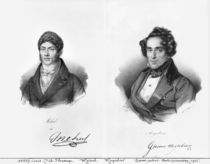 Etienne Mehul and Giacomo Meyerbeer by Francois Seraphin Delpech