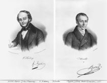 Jacques Fromental Halevy and Ferdinand Herold by Francois Seraphin Delpech